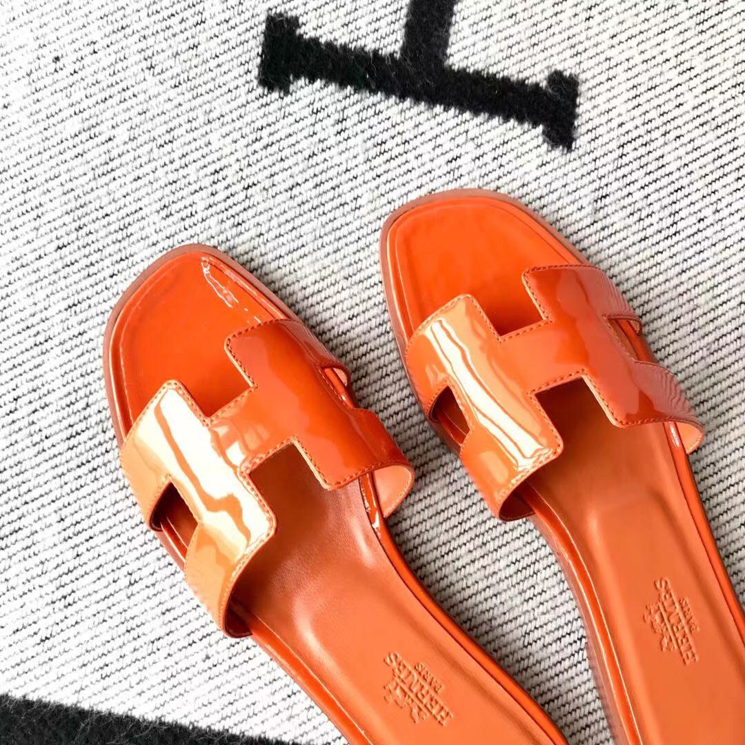 에르메스 올수공 오란 슬리퍼 샌들 페이던트 24